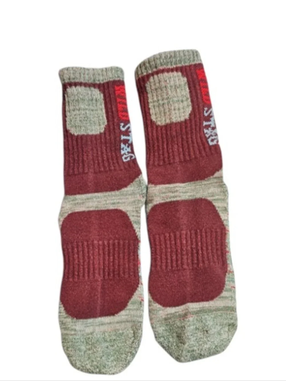 Wild Stag Insect Shield Hiking Socks 2 Pair Pink Green Bug Repellent Outdoor